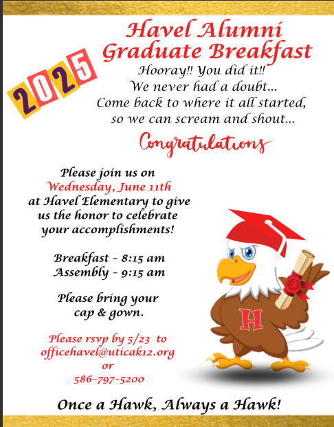 Havel Alumni Graduate Breakfast